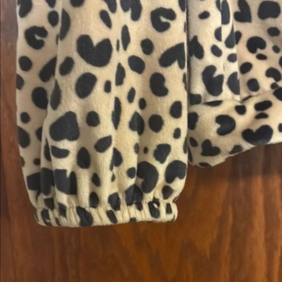 Cat & Jack Leopard Print Kids Sweater - Tan and Black - Picture 3 of 4